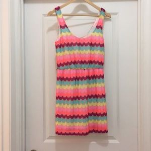 Fun geometric print dress